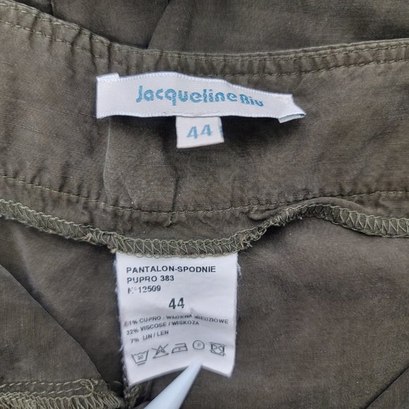 Jacqueline Riu Brown Cargo Pant Capris - Picture 5 of 5